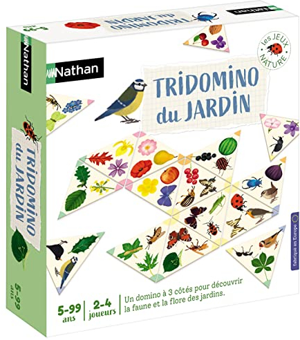 Jeu découverte Nathan Tridomino Du Jardin, Taille unique, Blanc