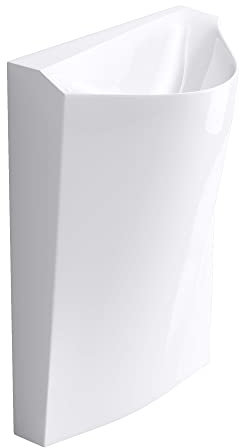 Mai & Mai Lavabo à Poser au Sol Blanc 55cm Vasque sur Pied en Résine Evier Lave Mains Salle de Bain sans Trop-plein Col37