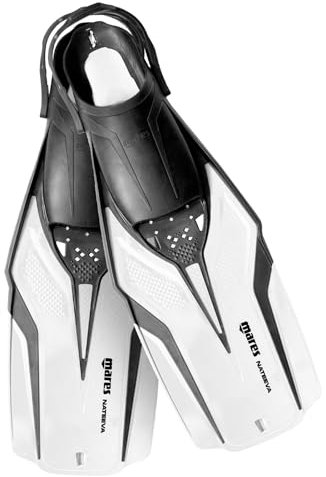 Mares Aquazone Nateeva, Schnorchelflosse Erwachsene – Unisex, Weiß, S/M