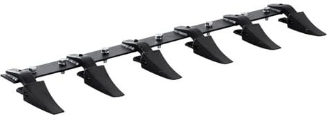 VEVOR Spadstång, 120 cm, högpresterande traktorspade, 6-tandad skena för lastare, traktor, kompaktlastare, 2 000 kg lastkraft, skruvdesign, för effektiv markutgrävning och skyffelskydd