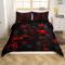 Rote und Schwarze Jungen Bettwäsche Set 135x200 Neon Geometrisch Karierte Kinder Tröster Abdeckung Teen Abstrakte Quadratische Gitter Bettbezug Glühende Plaid Check Bett Set Moderne Zimmer Dekor