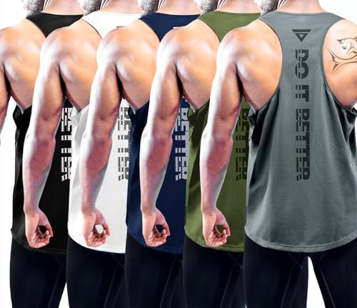 Boyzn 1 eller 3-pack herrlinne, sommar, ärmlösa t-shirts, ventilerande muskelskjortor, armtröjor, gym, träning, linne, sport, undertröja, gym, bodybuilding, ärmlös t-tröja för löpning, 5-pack svart