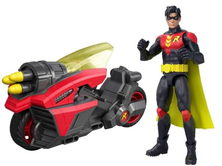 ​Mattel DC Premier 6.5in Robin Figure & Cycle Vehicle