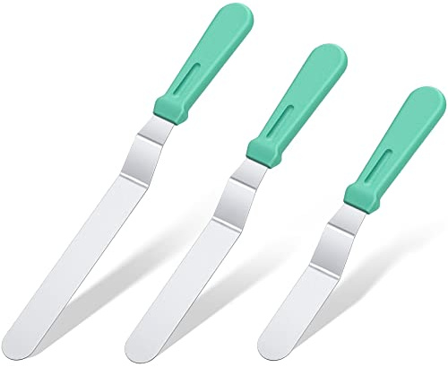 U-Taste Glasyrspatel 18/0 Tårtpalettkniv i Rostfritt Stål, 3 st (ES,T)