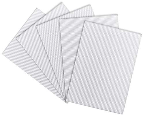 sourcing map 5pz Corrugato Cartone Carta Fogli,Bianco,7.87- x 11.86-, per Artigianato e Fai da Te Progetti