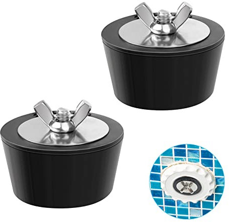 Bouchon d'hiver pour Piscine, 2Pcs Bouchons d'hiver en Caoutchouc Empêchent le Tuyau de Vidange d'être Endommagé par le Gel, Bouchon de Piscine d'hiver pour les Piscines et les Spas (Diamètre 51mm/2)