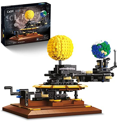 CADA Master C71004W Erde Mond Sonne Bausteine Bausatz, 865 Teile MOC Klemmbausteine, Designer: JK Brickwords