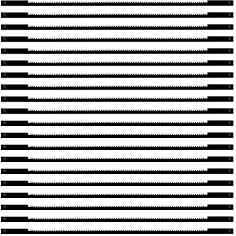 VooGenzek 20 Piezas Hojas de Sierra de Marquetería de Acero Al Carbono,24 Dientes Hojas de Sierra de Corte Fino Estándar, para Aserrar Madera, Plástico, Espuma, Metal Blando