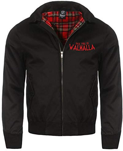 SONS OF ODIN Herren Harrington Jacke Auf alte Götter Wikinger Walhalla Kriegsgott Germanen