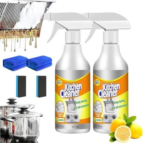 Sciasi - Detergente in schiuma da cucina, multiuso, per la pulizia delle bolle della cucina, per pentole e padelle da cucina, potente detergente in schiuma per rimuovere le macchie, pulisce le macchie