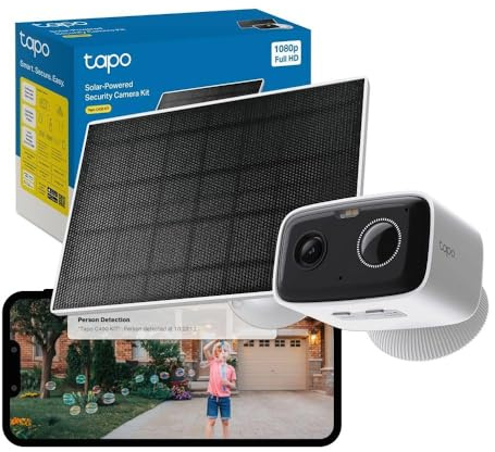 Tapo C400 KIT Battery Security Camera Outdoor Wireless,Solar Security Camera,Colour Night Outdoor Camera,AI Detection,IP65,No Hub Required,Alexa,Google Home,Flexible Storage,No Monthly fee