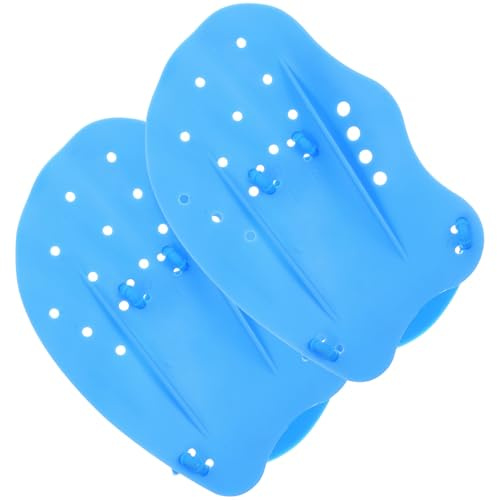 YARNOW Guanti da Nuoto Palmati per in Silicone Tenuta Regolabile Set 2 Pezzi per Allenamento e Protezione Mani Ausiliari per Nuoto e Attività Acquatiche