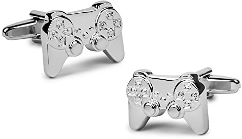 Gemelolandia Gemelli per Camicie a Forma di Controller per Videogiochi Gemelli Originali in Acciaio per Camicie | per Uomo e Bambino | Regali per Matrimoni, Comunioni, Battesimi e Altri Eventi