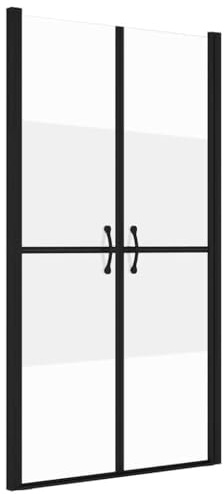 vidaXL Duschdörr halvfrostad ESG (73-76) x190 cm