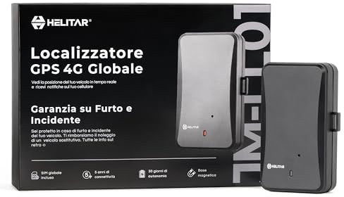 Localizzatore GPS per Auto e Moto - Antifurto Magnetico - 5 Anni di Tracciamento Inclusi - Garanzia su Furto e Incidente Del Tuo Veicolo - GPS Tracker con Copertura Globale