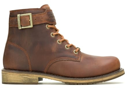 Harley-Davidson Vntgmoto - Stivali corti da uomo a metà polpaccio, Marrone, 47 EU