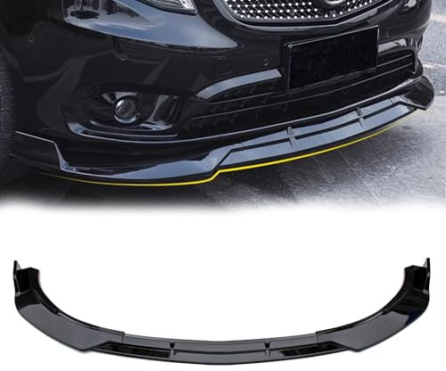 Archaic Becquet Avant Compatible avec 3th Gen Vito V-Classe W447 V250 V220d EQV 2015-2019, kit de carrosserie de becquet sous Le Menton, Spoiler Avant Vito