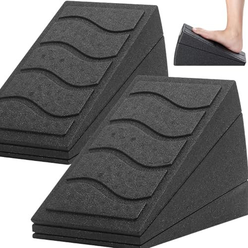 CXAFQ 2 Stück Für Wadendehnung, Neigungsbrett, Knieretter,Knieretter Liebscher Und Bracht, Plattform Für Erhöhte Ferse Und Wadenhöhe, Für Physiotherapie, Heimübungen, Kniebeugen, Wadendehnung