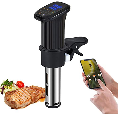 Cuiseur Sous Vide, circulateur à Immersion de précision WiFi Avec minuterie numérique et contrôle de la température, Machine Sous Vide à chauffage Rapide 1200 W pour Cuisine, Restaurants occidentaux