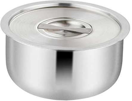 ULTECHNOVO Edelstahlschüssel mit Deckel Große Stahlschüssel aus Edelstahl Servierschüssel und Lebensmittelbehälter für Zuhause und Outdoor Camping