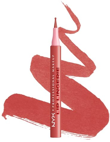 NYX Professional Makeup Lip Liner, Lingerie Lip Liner Stain, Seamless All Day Stain, Waterproof, Transfer-Proof, Smudge-Proof, Staining Lip Liner, Shade: Send Nudes