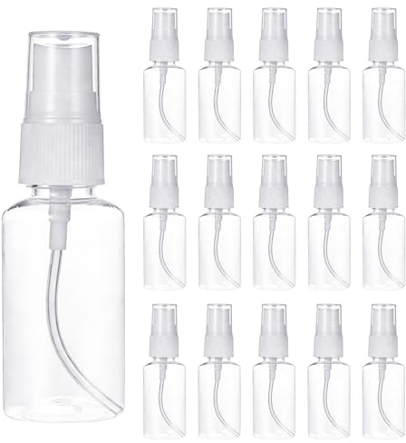 36 Pz 30ml Bottigliette di Plastica Piccole,Bottiglia Spray Bottles,Bottiglie Spray Plastica,Spruzzini Nebulizzatori Vuoti,Vaporizzatore Boccette Profumi Vuoti per Liquidi Acqua Cosmetici + 2 imbuti