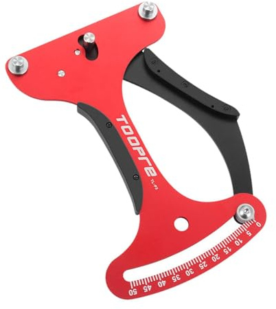 BEALIFE Misuratore di Tensione per Raggi di Bicicletta Strumento per la Costruzione Ruote Premium Strumento per Raggi Ruote Bicicletta Rosso, Rosso