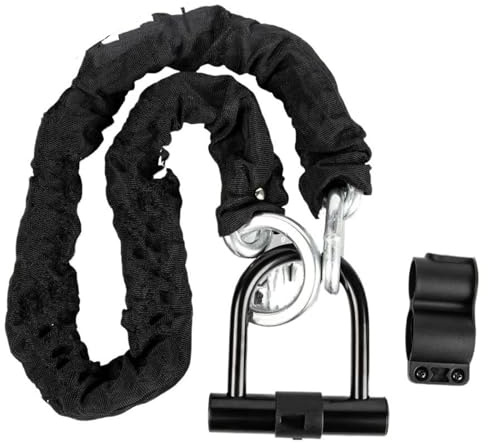 Motorcycle Handlebar Lock Kraftig motorcykelkedjelås med 2 nycklar Designad för säker låsning av cyklar Motorcyklar Mopeder Motorcykellås