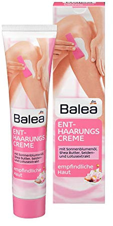 ISANA MED Balea Enthaarungscreme, 125 ml für empfindliche Haut, Unisex