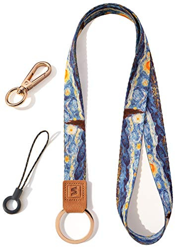 SENLLY Cordon tour de Cou pour Clés, Conception de Motifs Originale Courroie de Porte Badge Lanière