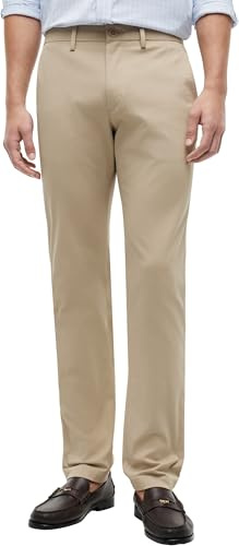 Tommy Hilfiger Pantalones Hombre Core Bleecker 1985 Pima Cotton Chino, Beige (Batique Khaki), 36W/30L