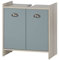 Schildmeyer Waschbeckenunterschrank Lindholm 154365, Sandeiche Dekor/Taubenblau, 56,9 x 33 x 62,4 cm