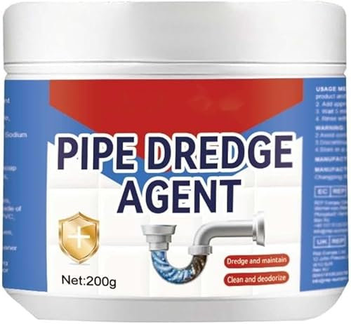 IFFANY Sbloccante tubi, Detergente per tubi, soluzione di scarico, rimuove gli intasamenti, inodore, solido