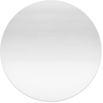 YAZANY 2Pcs Key Hole Cover Plate, Repair Escutcheon Door Lock Cover Door Plate, Blank Self Adhesive Fix Satin Stainless Steel 50mm Diameter