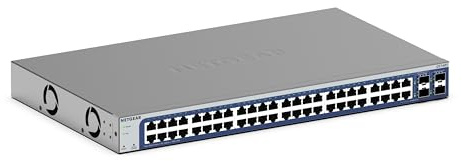 NETGEAR (GS748T) 48-Port Gigabit Ethernet Manageable Web Switch, Cloud Insight Management, 2 x 1 Gigabit SFP Ports and 2 x 1 Gigabit Combo Ports, Desktop or Rack