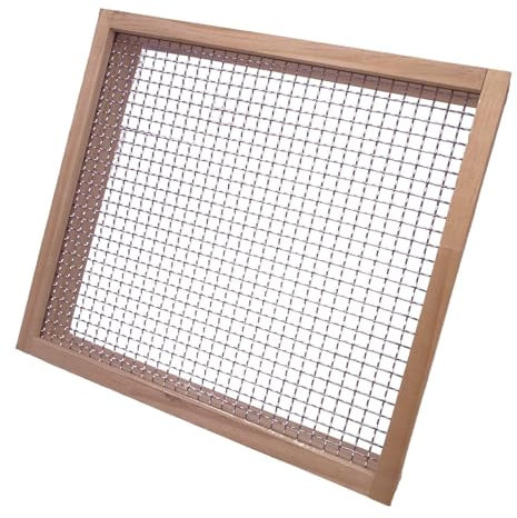 Cribador De Tierra para Jardinería - Criba para Compost De Jardín,Malla De Mano para Cribar Tierra Y En Jardinería, Tamiz Resistente para Compost