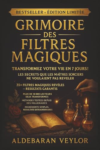 Grimoire des Filtres Magiques: Amour, argent, protection, abondance et rituels puissants de sorcellerie pour transformer votre vie