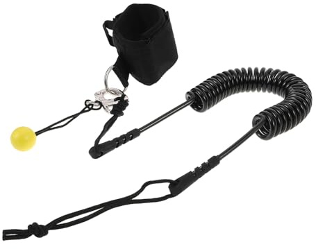 DECORNIJIA Correa de Surf de Liberación Rápida para Sup y Paddleboard Cuerda Espiral Elástica de 27 M Ajuste Seguro Correa de Tobillo Reforzada para Deportes Acuáticos y Longboards