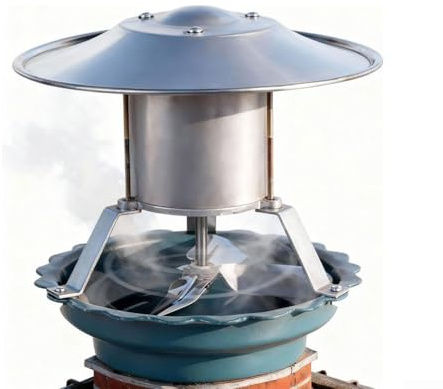 Ventilador de chimenea de tubo de escape de 120 W, ventilador de chimenea de acero inoxidable, núcleo de cobre, ventilador de ventilación de humo para estufa de leña, chimenea, horno, caldera