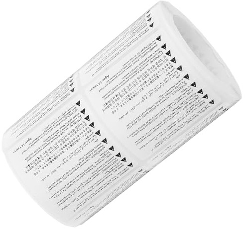 MAGICLULU Lot de 500 étiquettes d'avertissement d'étouffement autocollantes 50 x 50 mm pour sacs et boîtes, avis de risque d'étouffement pour l'expédition
