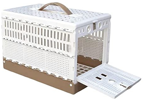 Baoblaze Portable Pigeon Cage Fodable Pigeon Nest Pet Bird Plastic Pairing Cage Box Pigeon Training Cage for Training Flying Transport Carrier