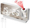 KINGOZOYI Reveil Projecteur Plafond Reveil Projecteur Réveil Numérique avec Température Projecteur 180° Écran LED Horloge Numérique Port de USB Réglage 12/24H pour Chambre Bureau(Blanc)