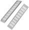 ROSYLEVE 2 Stück Lüftungsgitter Aluminium Ventilation Gitter Lüftungsgitter Rechteckig Abluftgitter Korrosionsschutz für Schränke und Schlafzimmern Möbelgitter Türlüftungsgitte (80mm x 400mm)
