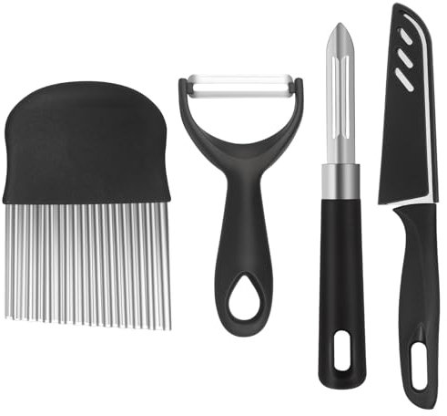 Lot de 4 éplucheurs droits en acier inoxydable en forme de Y pour éplucher les pommes de terre et les légumes rotatifs - Antidérapants