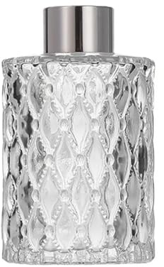 OHEETU 150ml/5oz Glass Diffuser Bottles Empty Clear Diffuser Jars Aromatherapy Container Fragrance Accessories Use for DIY Replacement Reed Diffuser Sticks Sets Essential Oils Crafts Decor