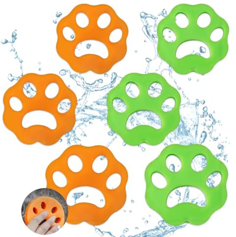XOXVURI 6 Pièces Épilateur De Poils D'Animaux Anti Poil Machine À Laver Vêtements Épilateur Pour Machine À Laver Attrape Poils Machine A Laverpour Enlever Les Poils D'Animaux 11/14.5/28G