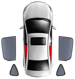 DZSQGHGHJJ Pare-Soleil pour Auto pour Mitsubishi pour Lancer pour EX 2007-2017 Rideau Voiture Pare-Soleil Couvre Pare-Soleil Visière Bande Pare-Soleil de Voiture(Rear Triangular)