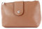 modamoda de T213 Damen Leder Kosmetiktasche Reiseetui Medium handmade in Italy, Farbe:Dunkelcamel