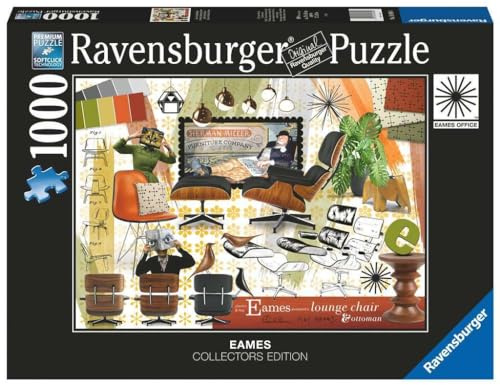 Ravensburger Puzzle 1000 pièces : Collage Eames Classique Puzzle pour Adultes et Enfants à partir de 14 Ans Colle Incluse Cadeau Original pour Femme ou Homme