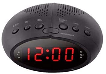 DISCORAMA RADIO SVEGLIA DIGITALE CON DISPLAY LED, RADIOSVEGLIA FM ALLARME CON FUNZIONE SNOOZE, RADIOSVEGLIA DA COMODINO DIGITALE